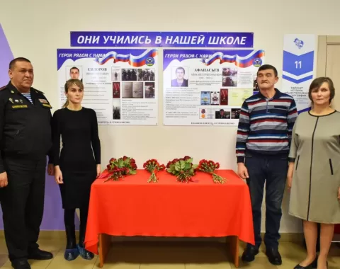 В Буинском районе открыли памятные доски землякам, героически погибшим в СВО