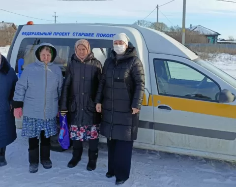 В Буинске в рамках нацпроекта пожилых из села доставляют в центральную больницу